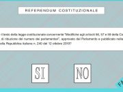 Referendum: online il fac simile della scheda