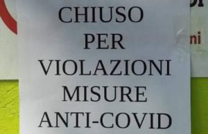 Prevalle: chiuso un locale per mancato distanziamento
