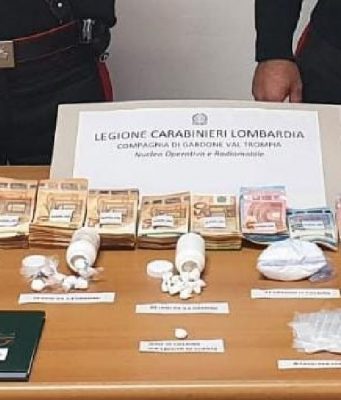 Spaccio di cocaina in casa: arrestata coppia a Lumezzane