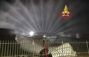 A San Polo collassa cisterna con materiale tossico. Intervengono i Vigili del Fuoco