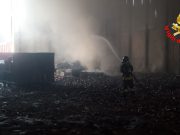 Fiamme in un capannone a Borgosatollo: intervengono i Vigili del Fuoco