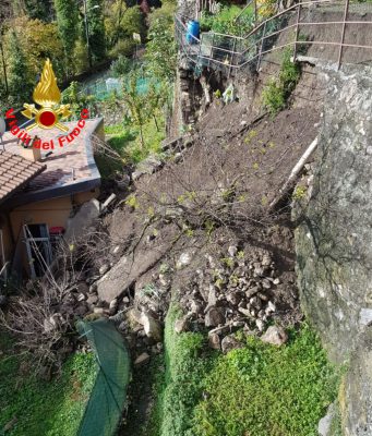 Darfo, frana investe un’abitazione. Evacuata una famiglia