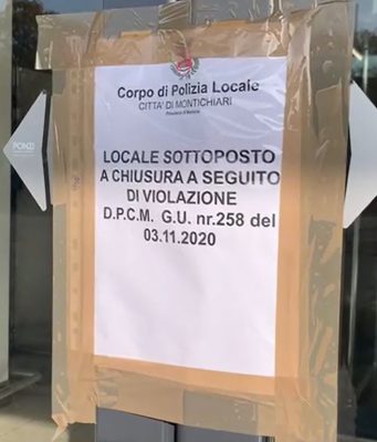 In vendita prodotti non consentiti dal decreto, sigilli a due supermercati