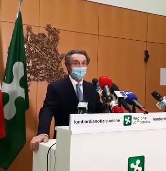 Fontana, “da domani la Lombardia è in zona arancione”