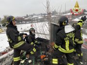 Offlaga, a fuoco il tetto di un’abitazione