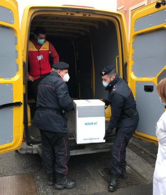 Vaccini anti-Covid , nuovo carico arrivato a Montichiari