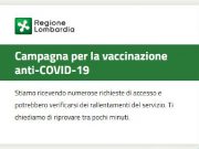 Vaccino anti Covid in Lombardia, rimani in attesa ore e poi tutto “va in crash”. E devi ripartire dall’inizio