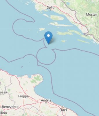 Terremoto nel Mar Adriatico centrale, due scosse di magnitudo 5.6 e 4.1