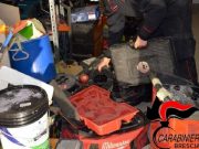Il garage era un “covo” di attrezzi rubati, arrestata coppia di ricettatori