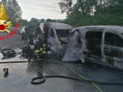 Maxi incidente in A4, 7 auto coinvolte, 1 si è incendiata. 5 feriti in codice giallo