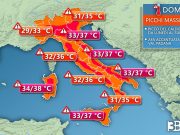 Fine settimana da bollino rosso, temperature in aumento