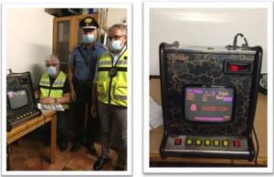 Apparecchio da gioco illegale in un bar di Lumezzane