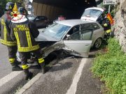 Maxi incidente a Marone: cinque auto coinvolte