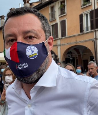 Autostrada della Valtrompia e referendum, tour bresciano per Salvini