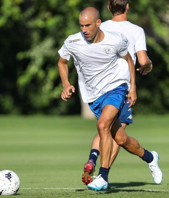 Rodrigo Palacio, già al lavoro. I primi scatti