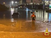 Nubifragio a Malpensa, Vigili del Fuoco salvano 30 persone bloccate in auto