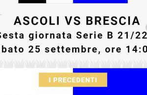 Ascoli – Brescia, i precedenti sorridono agli avversari