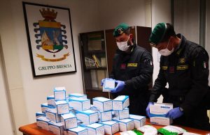 Sequestrate oltre 40mila mascherine con marchio CE contraffato