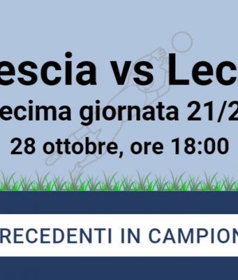 Con il Lecce, Brescia in serie postiva al Rigamonti