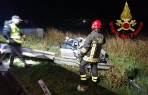 Incidente in A4 nella notte. Una persona in gravi condizioni