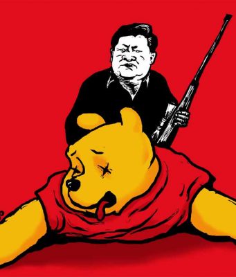 Badiucao, la prima volta in Europa è a Brescia 8.Xi_s-going-on-a-bear-hunt_©Badiucao