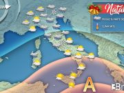 A Natale potrebbe piovere, ma niente neve