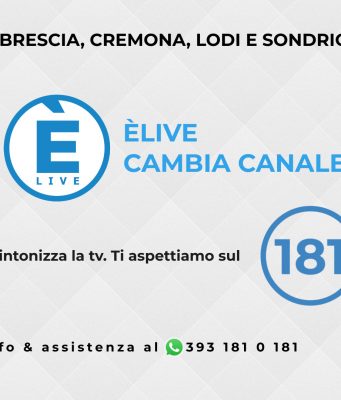Inizia lo switch off. Ecco quando Èlive passerà al 181 a Brescia, Cremona, Lodi e Sondrio