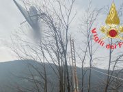 Salvato deltaplanista bloccato sulla chioma di un albero