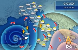 Cambia il tempo: pioggia in arrivo da metà settimana