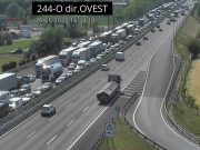 Incidente in A4 a Sirmione, traffico in tilt