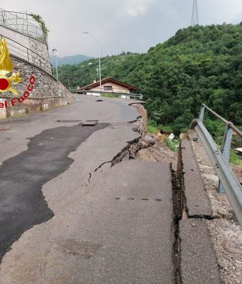 Frana Angolo Terme: 100.000 euro dalla Regione