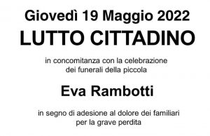 A Lonato lutto cittadino per la piccola Eva