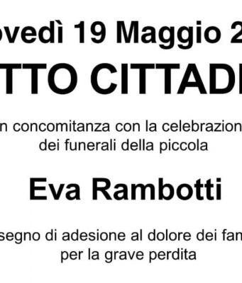 A Lonato lutto cittadino per la piccola Eva