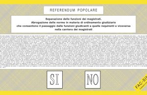 Quesito 3, scheda gialla: separazione delle carriere