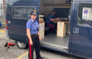 Incendio alla caserma dei Carabinieri, c’è l’ufficio mobile