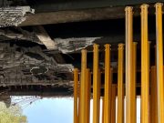 In corso la messa in sicurezza del ponte di via Volturno