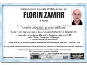 Domani l’ultimo saluto a Florin, morto in un incidente a Montichiari
