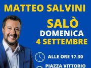 Elezioni ‘22, Matteo Salvini alle 17.30 a Saló