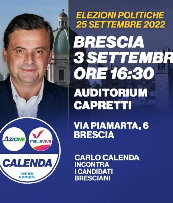 Week end politico, oggi Calenda, domani Salvini