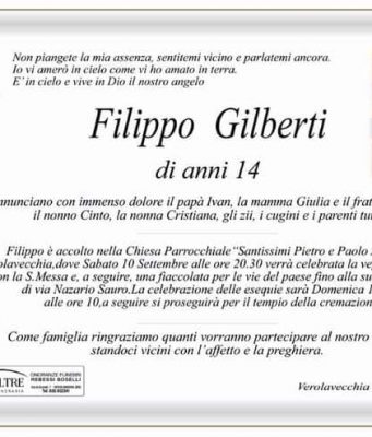 Il dramma per la morte di Filippo, sabato una fiaccolata