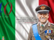 Una locandina celebrativa per i 40 anni dall’uccisione del generale Dalla Chiesa