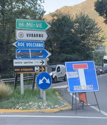 Tangenziale chiusa per lavori, lunghe code in Val Sabbia