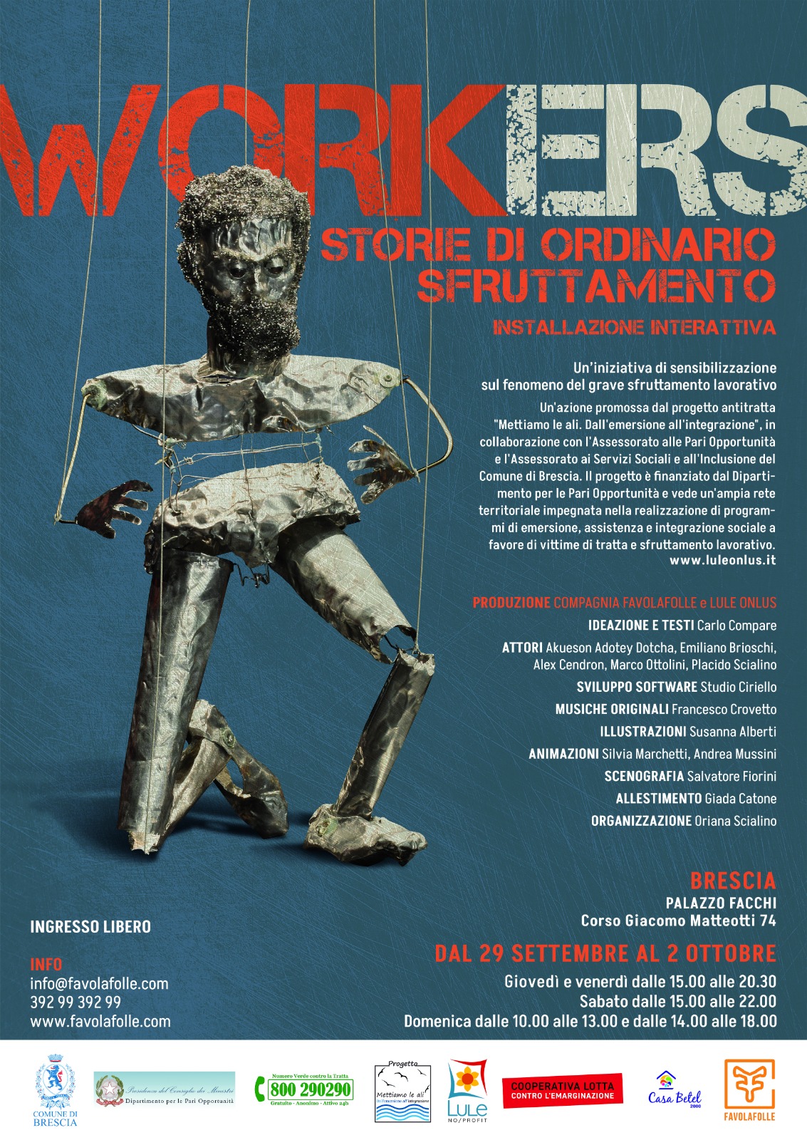 Workers, storie di ordinario sfruttamento. A Brescia fino al 2 ottobre