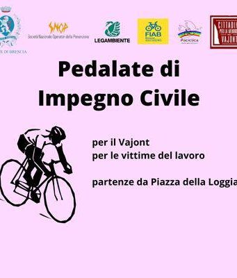 “Pedalate di impegno civile”, domenica da piazza Loggia