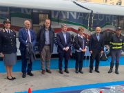 Sicurezza stradale: in centro a Brescia il Pullman Azzurro