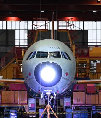 Cina: Airbus inizia a produrre aeromobili A321 a Tianjin