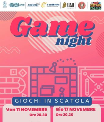 Brescia, torna “Game Night”: 11 e 17 novembre