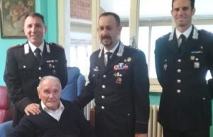 Per i 101 anni dell’ex Carabiniere Fiorini, gli auguri dell’Arma