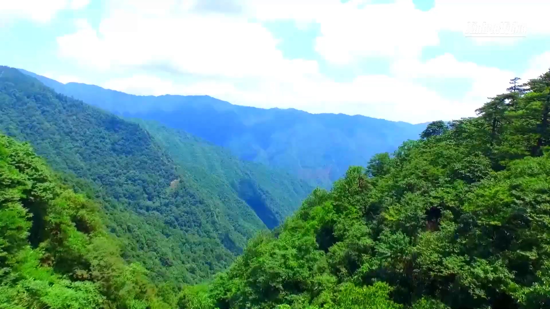 Cina: Zhejiang, vista aerea sul parco nazionale di Qianjiangyuan