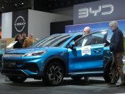 Il costruttore cinese BYD in evidenza al Brussels Motor Show